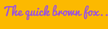 Image with Font Color 9B51E0 and Background Color FCB900